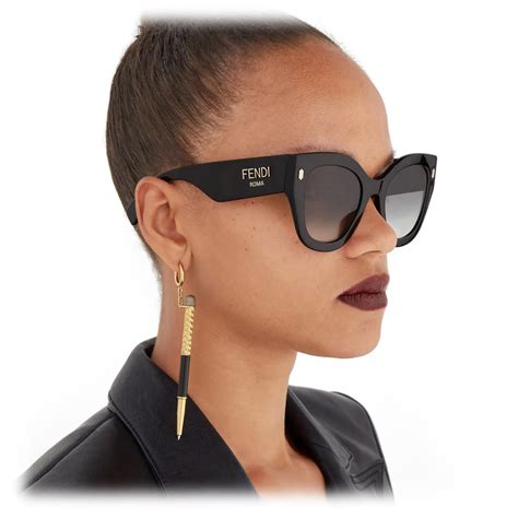 occhiali da sole fendi cat-eye|Women's Designer Sunglasses .